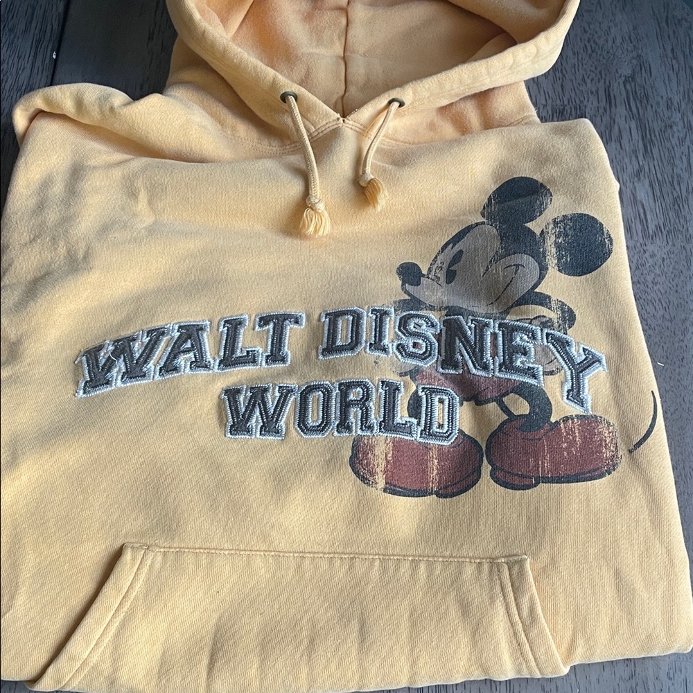 Walt Disney World Mickey Mouse Yellow Hoodie